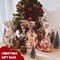 Wrapables Christmas Cellophane Treat Bags With Twist Ties for Candy, Cookies, Treats, Gifts and Party Favors (100pcs), Happy Holidays